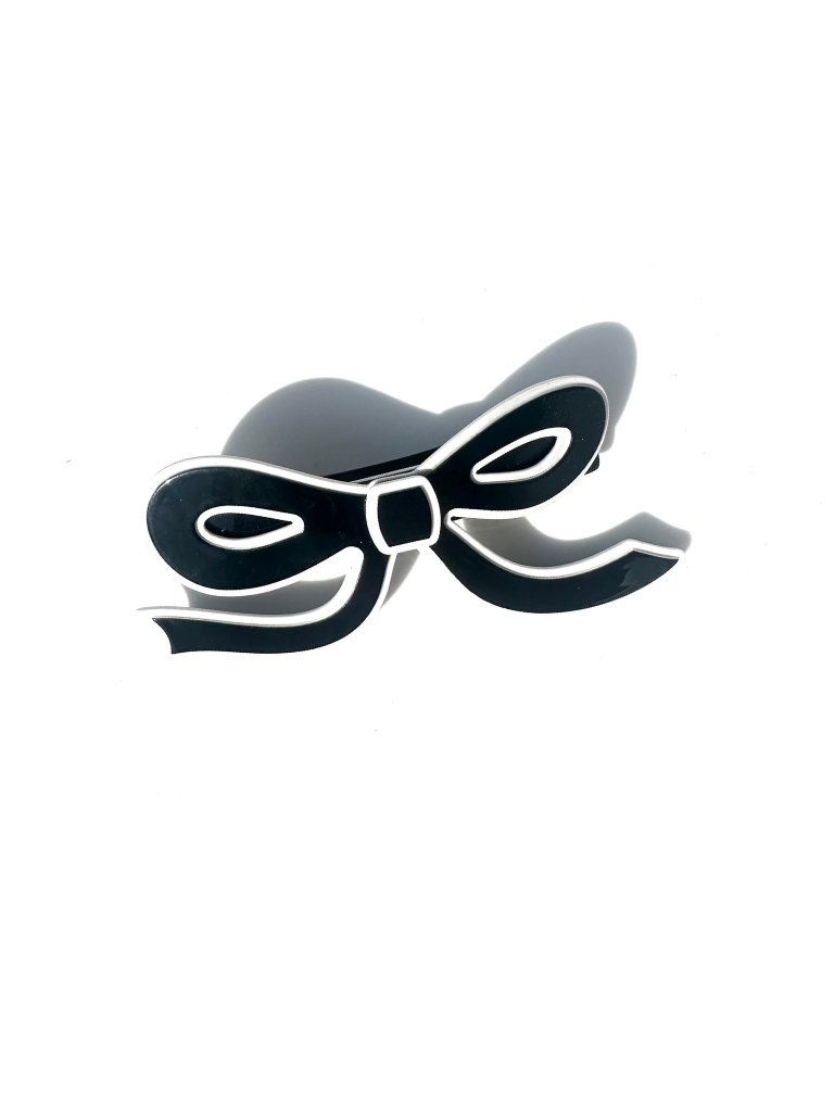 Handmade Acetate Bow French Barrette Clip | Eco-Friendly