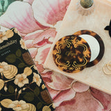 Hand-painted Vogue Book Club Compact Mirror | Eco-Friendly