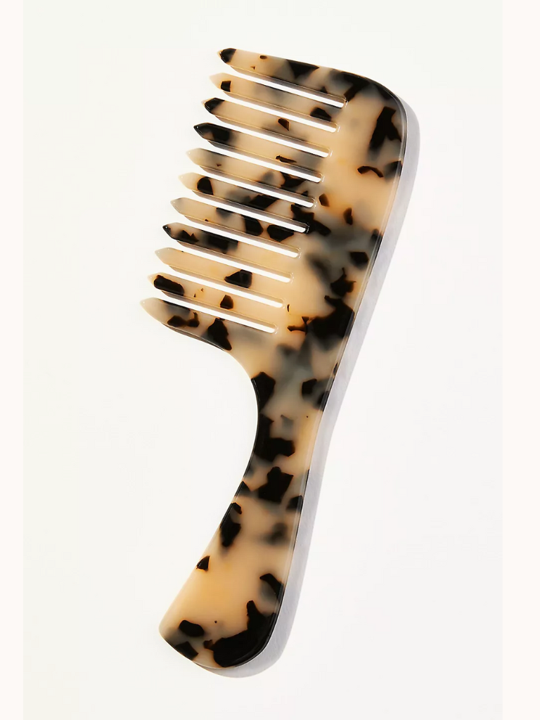 Wide Tooth Handle Acetate Hair Comb | Eco-Friendly
