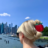 Hand-painted Big Apple Claw Hair Clip | Eco-Friendly