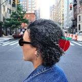Hand-painted Big Apple Claw Hair Clip | Eco-Friendly