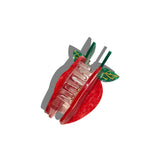 Hand-painted Big Apple Claw Hair Clip | Eco-Friendly