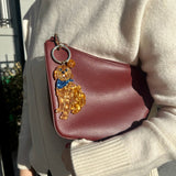 Hand-painted Goldendoodle Bag Charm + Keychain | Eco-Friendly