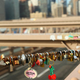 Hand-painted Cherry Bag Charm + Keychain | Eco-Friendly