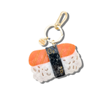 Hand-painted Sushi Bag Charm + Keychain | Eco-Friendly
