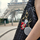 Hand-painted Snake Bag Charm + Keychain | Eco-Friendly