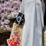Hand-painted Snake Bag Charm + Keychain | Eco-Friendly