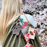 Hand-painted Snake Bag Charm + Keychain | Eco-Friendly