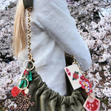 Hand-painted Snake Bag Charm + Keychain | Eco-Friendly