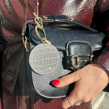 Hand-painted Disco Ball Bag Charm + Keychain | Eco-Friendly