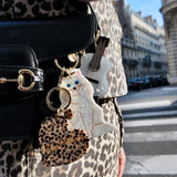 Hand-painted Persian Cat Bag Charm + Keychain | Eco-Friendly