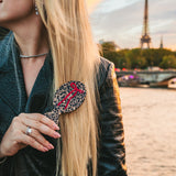 Hand-painted Leopard Bow Handbag Hero Brush | Eco-Friendly