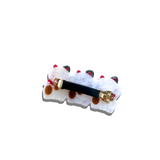 Hand-Painted Extra Lucky Cats French Barrette Hair Clip | Eco-Friendly