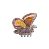 Hand-Painted Emperor Silk Moth Claw Hair Clip | Eco-Friendly