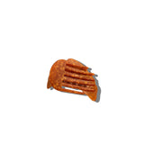 Hand-painted Bow Croissant Lay Down Claw Clip | Eco-Friendly