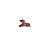 Hand-Painted Mini Dachshund Claw Hair Clip | Eco-Friendly