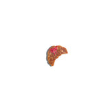 Hand-Painted Mini Bow Croissant Claw Hair Clip | Eco-Friendly