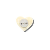Hand-painted Paisley Heart Brooch Pin