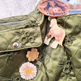 Hand-painted Daisy Brooch Pin