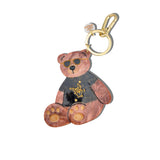 Hand-painted Super Fan Teddy Bag Charm + Keychain | Eco-Friendly