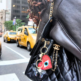 Hand-painted Swallowtail Bag Charm + Keychain | Eco-Friendly