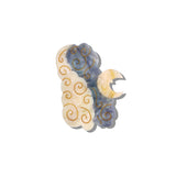 Hand-painted Celestial Moon Claw Clip