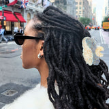 Hand-painted Celestial Moon Claw Clip
