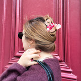 Hand-painted Varsity Teddy Claw Hair Clip