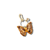 Hand-painted Morpho Butterfly Bag Charm + Keychain | Eco-Friendly