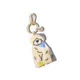 Hand-painted Sheepdog Bag Charm + Keychain | Eco-Friendly