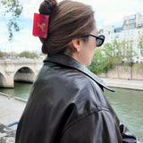 Hand-painted Horse Red Packet Claw Hair Clip | Eco-Friendly