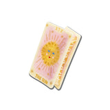 Hand-painted Sun Tarot Card Claw Hair Clip | Eco-Friendly