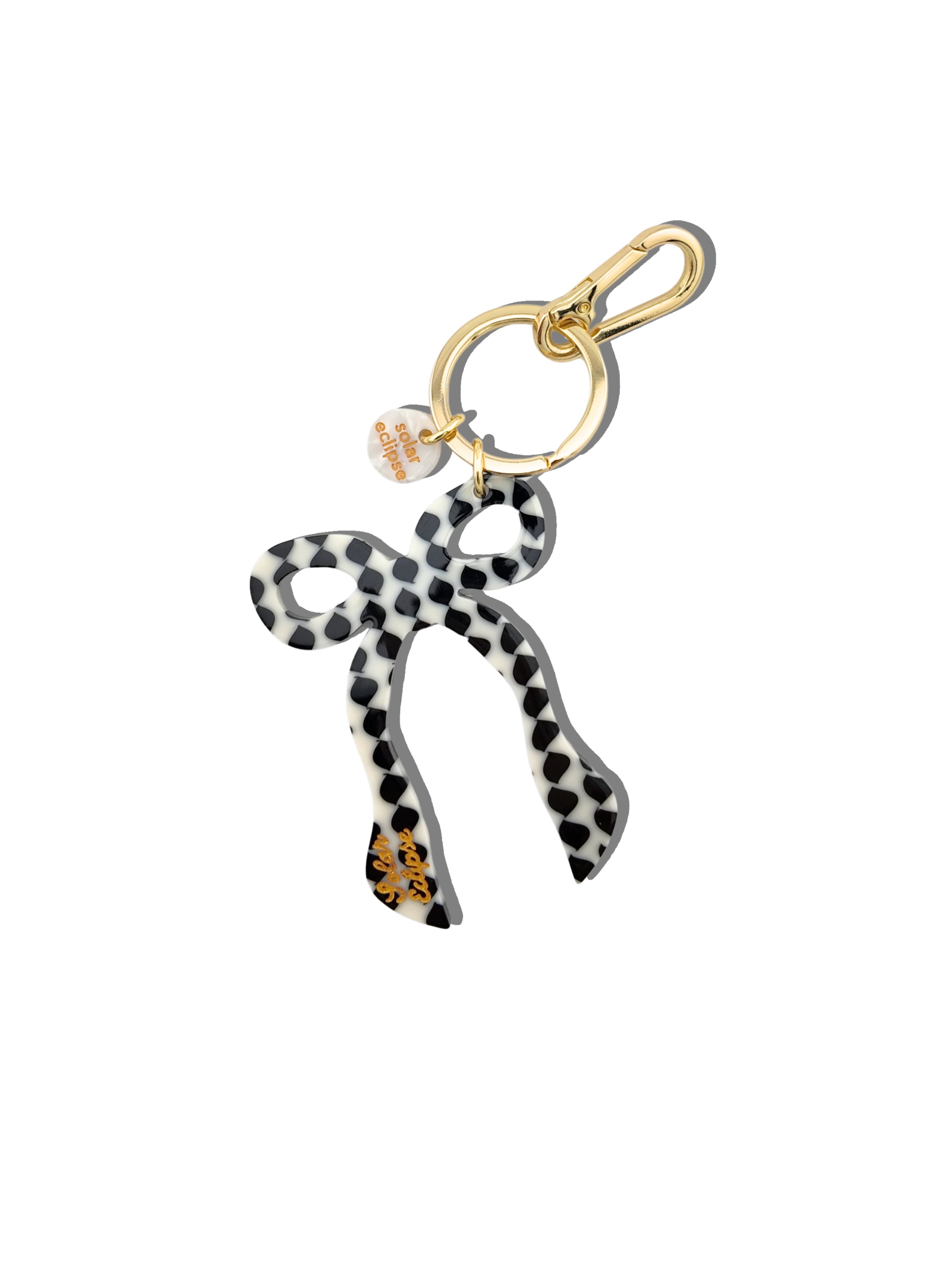 Hand-painted Coquette Bow Bag Charm + Keychain