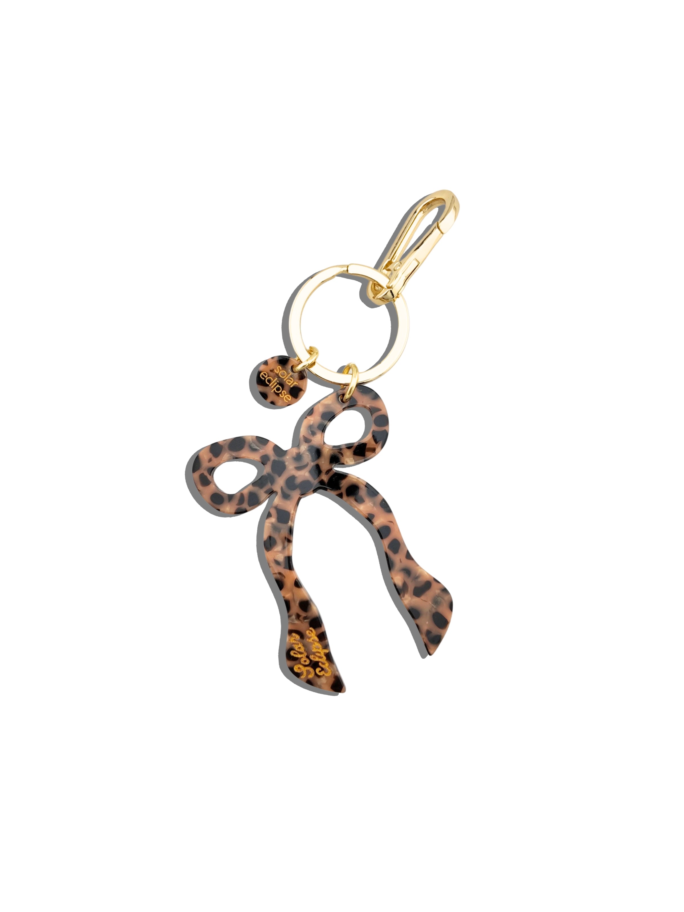 Hand-painted Coquette Bow Bag Charm + Keychain