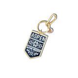 Hand-painted Aspen Alpine Society Bag Charm + Keychain