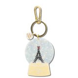 Hand-painted Snow Globe Bag Charm + Keychain