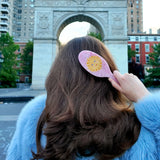 Hand-painted Celestial Sun Brush | Eco-Friendly