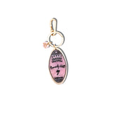 Hand-painted Chateau Solar Eclipse Bag Charm + Keychain | Eco-Friendly