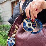 Hand-painted Caviar Compact Mirror | Eco-Friendly