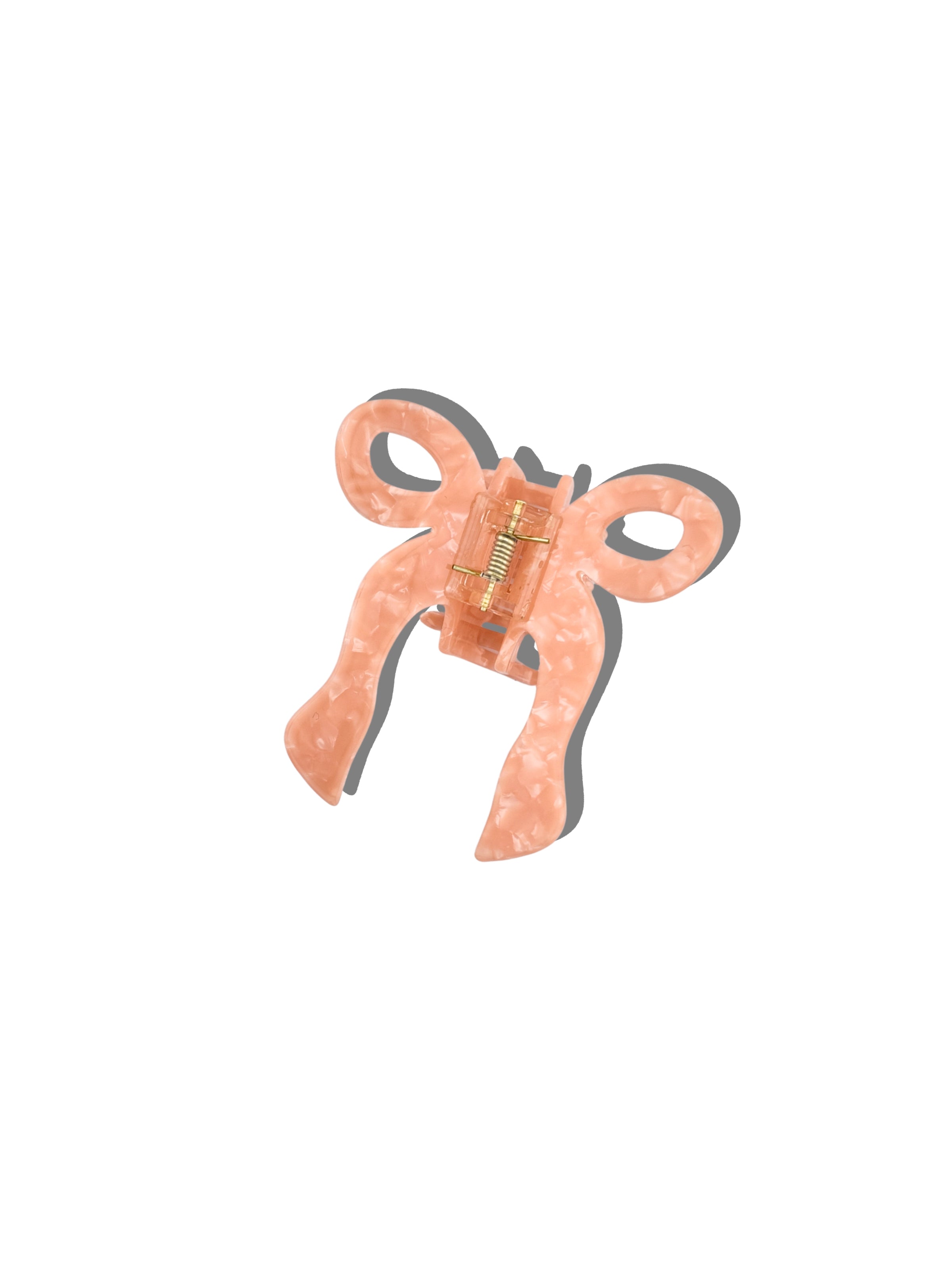 Hand-painted Coquette Bow Claw Hair Clip | Eco-Friendly
