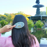 Hand-painted Baby Blue Bow Amazing Hair Day Brush | Eco-Friendly