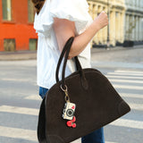 Hand-Painted NY Vintage Camera Bag Charm + Keychain | Eco-Friendly