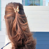 Hand-painted Mini Boho Monarch Claw Hair Clip | Eco-Friendly