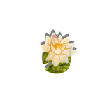 Hand-painted Lotus Claw Hair Clip | Eco-Friendly