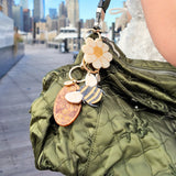 Hand-painted Honey Bee Bag Charm + Keychain | Eco-Friendly