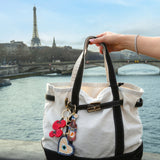 Hand-painted Cherry Tomatoes Bag Charm + Keychain | Eco-Friendly