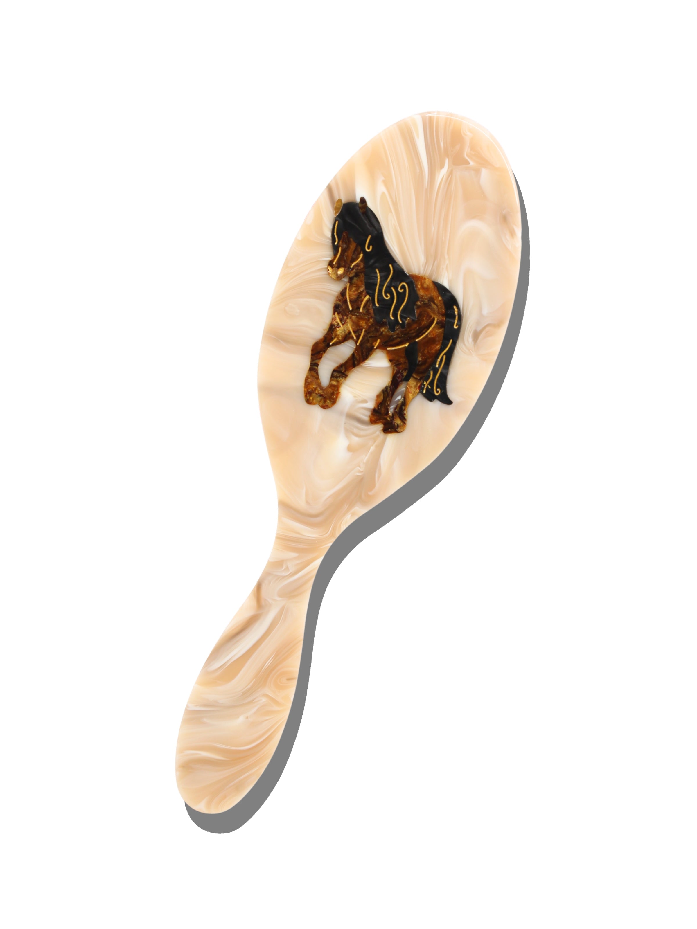 Hand-painted Wild Horse Brush | Eco-Friendly
