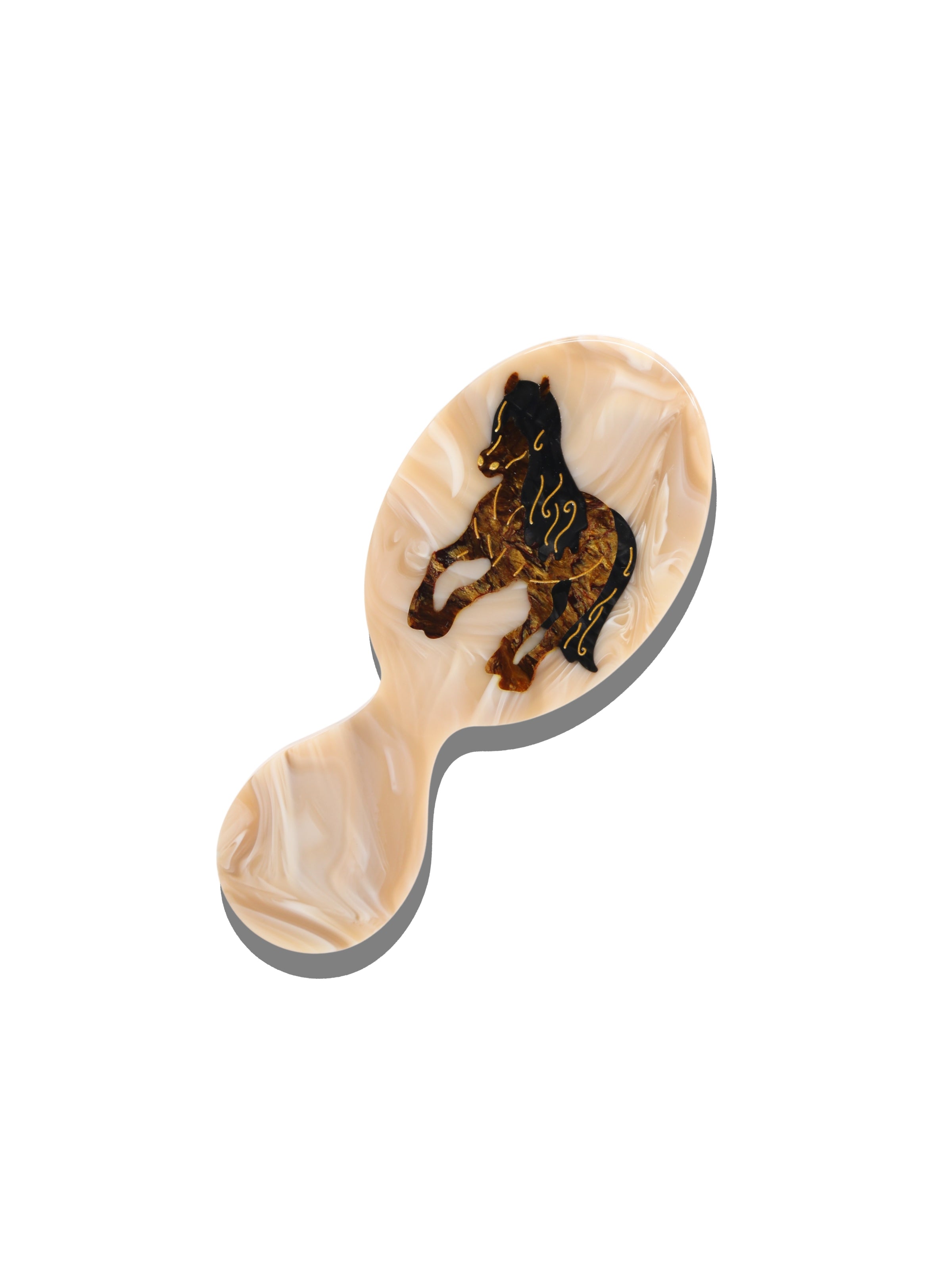Hand-painted Wild Horse Brush | Eco-Friendly