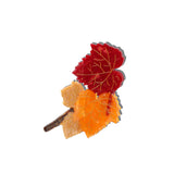 Hand-painted Maple Branch Claw Hair Clip | Eco-Friendly