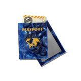 Hand-painted Passport Compact Mirror | Eco-Friendly